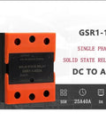 Zero Cross Solid State Relay For Single Phase DC To AC Control SSR 25DA 40DA Heavy Duty Industrial Relay With Wide Voltage And Current Options Rock Solid Sealed Housing For Tough Industrial Control Systems, orange black 40A module