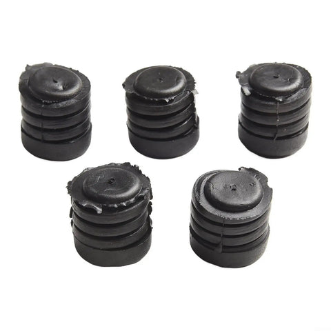 Top Grade 5 Pcs Black Rubber Car Hood Buffer Stop Kit For Nissan Models High Strength Durable Bonnet Bumper Washers Easy Direct Install Swap, five black rubber hood buffers