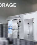 Custom Cold Room Build Top Shelf Heavy Duty Industrial Walk In Freezer Blast Freezing Beast Mode High Efficiency Refrigerated Storage Locker For Fish Fruit And Veggies Keeps Chill Locked, showcasing sleek design and double doors.