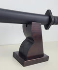 Solid wood katana rest on Sturdy Dope Wood Katana Stand Display For Home Or Office Dope Japanese Samurai Sword Holder