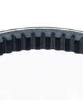 Heavy Duty Industrial Beefed Up V Belt AX67 With Static Conductive EPDM Compound For Quiet Operation And Long Life 69 Inch Outside Circumference Radial Cog Design To Boost Efficiency And Cut Cracking Precision Ground Sides For Maximum Pulley Contact, black cogged belt
