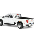 GMC Sierra 3500HD Denali Dually Diecast Truck 1/64 Scale Sick White Frost Exclusive Karson Diecast Limited Edition Collectible