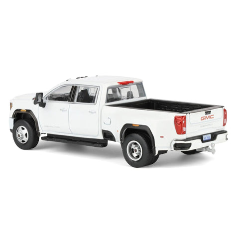 GMC Sierra 3500HD Denali Dually Diecast Truck 1/64 Scale Sick White Frost Exclusive Karson Diecast Limited Edition Collectible