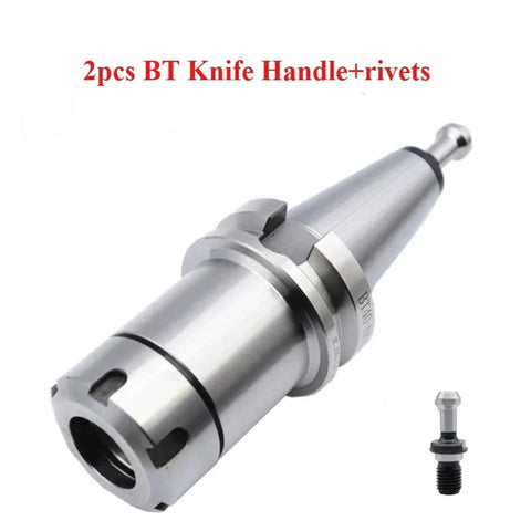 Premium Dynamic Balance Collet Chuck Tool Holder BT30 BT40 with rivets and knife handle for CNC machining use.