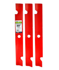 Heavy Duty 3 Blade Set For 60 Inch Exmark Mowers Replaces OEM Parts Fits CT Front Runner Laser HP Laser Z XP Laser Z XS Phaser
