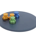 Heavy Duty Magnetic PCB Holder for Soldering and Welding, Adjustable Bracket with colorful magnetic clamps on a round base