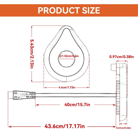 High Performance Pedal Assist Sensor For Ebikes With 12 Magnets Fast Pedal Speed Sensor For Electric Bicycles Easy Mount Bicycle Assistance Accessory For Smoother Rides And More Power On Demand