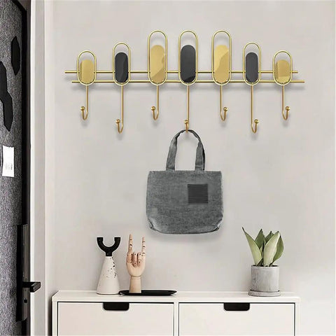 No Drill Hassle Heavy Duty Wall Hooks For Coats Keys And Towels Modern Iron Art Room Decor Go Hard On Style And Storage Solid Entryway Organizer Built Different Knockout