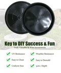 8 Piece Round Stepping Stone Molds For Concrete Easy DIY Paver Molds With 11.8 Inch Diameter And 1.18 Inch Depth Reusable