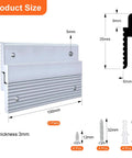 Heavy Duty French Cleat Picture Hanger Kit With Stealth Aluminum Wall Brackets dimensions 61mm by 100mm for secure mounting.
