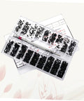 Assorted Small Machine Screws Kit With Flat Head Countersunk Fasteners In Transparent Storage Box, organized by size