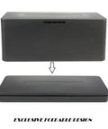 2 Pack Foldable Cable Management Boxes For Big Wires, 13.5 X 6 X 5.5 Inches, ABS Safe Plastic, showcasing foldable design