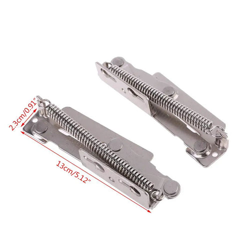 Two Pack 80 Degree Sprung Hinges For Cabinet Doors Lift Up Stay Flap Supports Stainless Steel Rust Resistant Heavy Duty Hardware