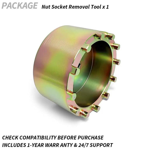 12 Pin Rear Axle Spindle Hub Bearing Retaining Nut Socket Removal Tool for Dodge Ram 3500 4500 5500 2019 to 2022 Fits 12 Inch Axles