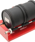 Rotary Rock Tumbler With Two Rubber Barrels, 6 Lb Capacity on sturdy metal frame, used for polishing rocks and gems, Made in USA
