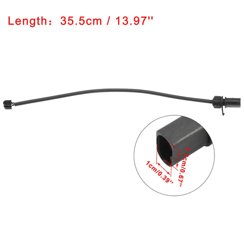 Four Pack Front Brake Pad Wear Sensor Kit For Porsche Macan 2015 2016 2017 2018 OE 95B907253 showing cable length and connector