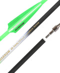 Crossbow Bolts 20 Inch Carbon Shaft Arrows With Replaceable Screw In Tips Green Feather Fletching 12 Pack 125 Grain Durable High Performance