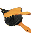 Heavy Duty 19 Inch Fireplace Bellows For Home And Camp, Large Wood Fire Blower with wooden handle and zinc nozzle.