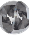 Carbide Ball Nose End Mill Pro Grade Extra Long Reach 6 Inch Overall Length 0.5 Inch Cutting Diameter 0.5 Inch Shank 4 Flutes 30 Degree Helix Uncoated Bright Finish Heavy Duty for Hardened Steel High Alloy Steel Cast Iron and Aluminum Machining top view