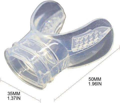 Two Pack Transparent Silicone Long Replacement Mouthpieces For Snorkel And Dive Gear Super Comfy Fit Universal Mouthpiece For Snorkeling