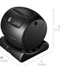 Cutest Compost Bin In The World In Black No Assembly Required Food Safe And BPA Free Rust Free UV Protected Made In America