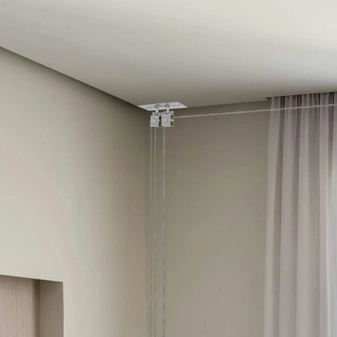 Heavy Duty Adjustable Bearing Kit With Sliding Ball Steel Roller Door Hardware For Smooth Glide And Custom Fit Includes Adjustable Pulley System And Swivel Casters For Easy Mobility And Repositioning on ceiling curtain track