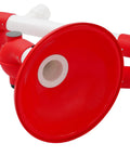 Lab Exhaust Vent With 14.76 Inch Diameter 360 Degree Rotating Fume Hood Extractor For Laboratories Ceiling Mount Durable PP Aluminum Alloy Construction White And Red Finish close-up