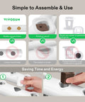 Comparison of assembly features for Hydroponic Grow Kit With 36 Plant Sites One Layer PVC U Pipe System.