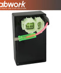 CDI Ignition Box Replacement For DS250 DS 250 ATV 2007 2018 2020 with green and pink wiring harness, front view