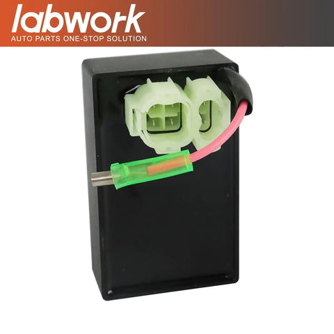 CDI Ignition Box Replacement For DS250 DS 250 ATV 2007 2018 2020 with green and pink wiring harness, front view