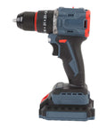Knockout Compact Cordless Drill Driver And Electric Screwdriver Kit With Rechargeable Battery For No Sweat Home Repair Heavy Duty Projects And Diy Tasks Featuring 25 Torque Settings 1500 Rpm And Us Plug, side view showing brushless motor.