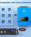 Powerhouse 10kW 48V Pure Sine Wave Solar Inverter with battery compatibility display