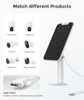 3W Solar Panel Power For Wireless Outdoor Security Cams With 6V Type C Port Non Stop Charging Compatible With Argus Models