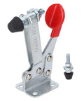 Heavy Duty Horizontal Toggle Clamp, Rock Solid 68Kg Clamping Power For Woodworking And Equipment Installations, Durable Iron Body With Comfortable Plastic Handle, Stable Hold And Quick Setup For Fast Projects, red handle, iron body