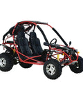Red Off Road Go Kart With 8.3 kW 4 Stroke Air Cooled Engine, CVT Transmission, CDI Ignition, built for thrill seekers