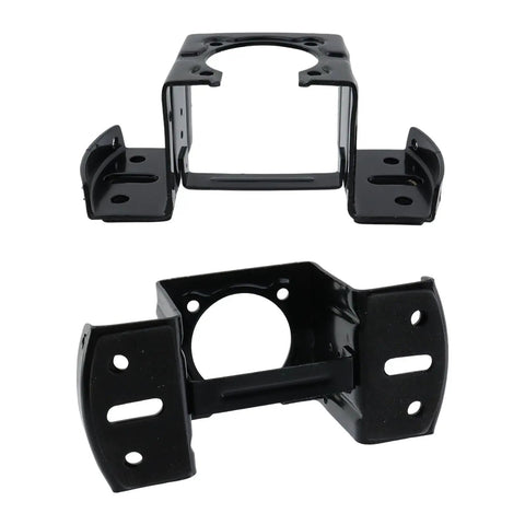 Two Pack Ceiling Fan Mounting Brackets, Universal Hanging Brackets for Home Ceiling Fans, Durable Black Iron Construction