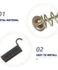 Heavy Duty Brake Adjustment Tool Kit With Metal Hold Down Springs And Pins For Drum Brakes In Construction Machinery, Beefed Up Friction Stability, Quick Spring Tool For Fast Stops, And Easier Loader Disc Brake Access, metal brake spring and pin