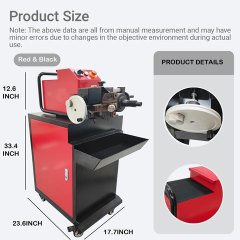 Pro Grade Brake Disc Lathe Machine With 0.002-0.005mm Precision For Resurfacing Warped Rotors Reducing Vibration And Squeal 38mm Spindle Safe 220V To 12V Power Heavy Duty Auto Shop Tool