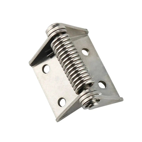 Auto Closing Spring Hinges 2 Pack For High Traffic Doors Prevent Door Slams Keeps Doors Secure Yet Opens Smoothly Durable Indoor Outdoor Use Ideal For Busy Halls, stainless steel 83mm hinge