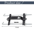 Rock Solid Aluminum Car Battery Holder Bracket With J Bolt Heavy Duty Adjustable Vehicle Mount 11 inch adjustable mount for battery.