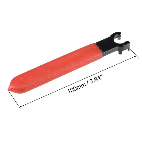 Pro Grade Collet Chuck Wrench Spanner For ER11M Clamping Nut On Milling Machines And Lathes With Red Non Slip Handle Carbon Steel Construction For Toughness Wear Resistance And Easy Grip