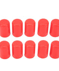 Set of 10 red Silicone Intake Vacuum Hose End Plugs Kit, 10 Pack Car Vacuum Hose Caps with high durability, universal 16mm fit.
