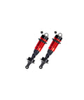 Red and black Shock Set For RC Cars And Trucks 16mm Bore 104mm Length 550cSt Silicone Oil ARA330623, angled view