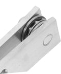 Close-up of 360 Degree Heavy Duty Stainless Steel Pivot Hinges For Hidden Doors With Slick Operation And Concealed Invisible Hinge System.