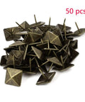 Badass Bronze Upholstery Tacks 50 Pack Square Head Bubble Nails For Furniture Crafting Decorative Thumb Tacks With Vintage Polish.