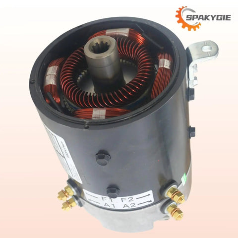 48V 3.7KW Golf Cart Starter Motor Fits Club Car Carryall IQ And I2 Excel XP-2067-S ZQS48-3.7-T-GN Replaces 103572501 102775101 3294 High Torque For Fast Reliable Crank Start Plug And Play