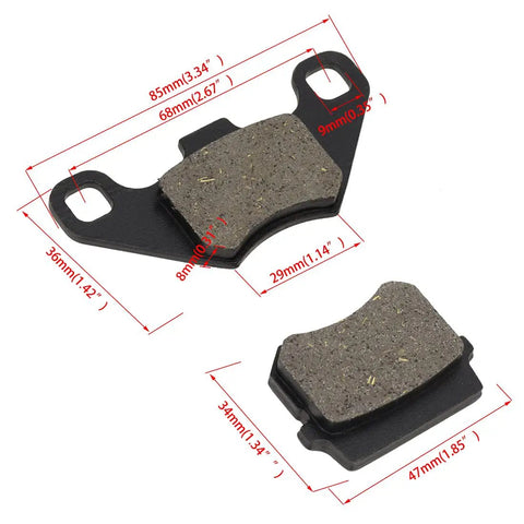 Rear Disc Brake Pads For 50cc 70cc 90cc 110cc 125cc Atv Quad Go Kart Dune Buggy Universal Fit For Tao Tao Coolster SSR Roketa Kaz
