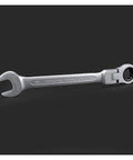 10 mm wrench from 7 Piece Flexible Head Ratcheting Wrench Set With 8 mm 10 mm 12 mm 13 mm 14 mm 17 mm 19 mm Hand Tools, Durable Anti Rust Finish