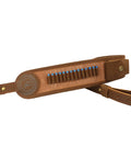 Canvas Leather Rifle Sling With 14 Shell Slots For 22 Caliber Ammunition Storage, heavy duty hunting strap, brown