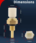 Honda Engine Coolant Temperature Sensor With Connector Fits Accord Civic CRV Odyssey Pilot Ridgeline Fit Insight CRZ And More Easy Install Durable OEM Grade Replacement For Reliable Engine Cooling, brass sensor dimensions